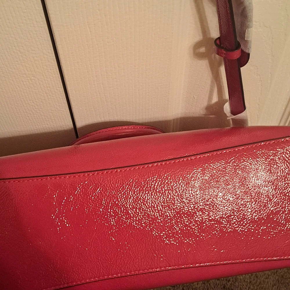 Coach Crinkle Crossbody Bag NWOT 2 charms